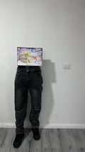 JEANS BLACK BRILLO